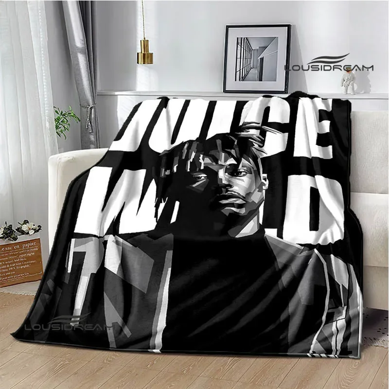 

3D Rapper J-Juice-Wrld 999 Retro Print blankets Flannel Warm blanket Soft Cozy Blanket Travel Blankets bed linings Birthday Gift