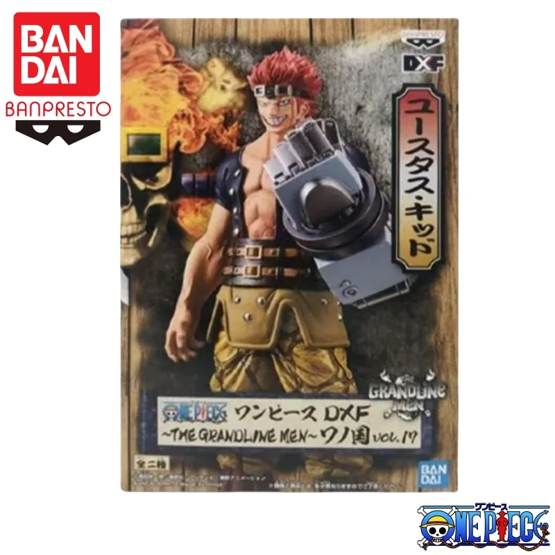 En Stock Bandai Original Banpresto One Piece Eustass chico figura de acción modelo muñeca nueva en caja personajes de Anime modelo garaje