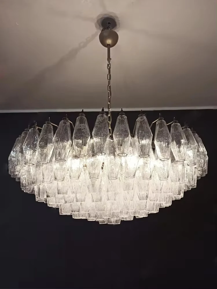 Modern Colorful Gray Glass Classic Chandelier Lighting Big 2024 Designer Large Home Appliance Villa Dining Lustres Luxury