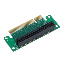 PCIe 8x Adapter Riser Card Converter 90 Degree PCI Express PCI-E X8 Expansion Board For 1U 2U Server Desktop