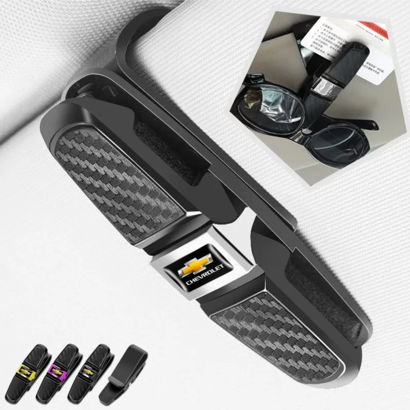 

Автомобильный солнцезащитный козырек, вращающийся на 360° зажим для солнцезащитных очков, зажим для билетов для Chevrolet Equinox Trailblazer Bolt Spark Tahoe Z71 Aveo Impala