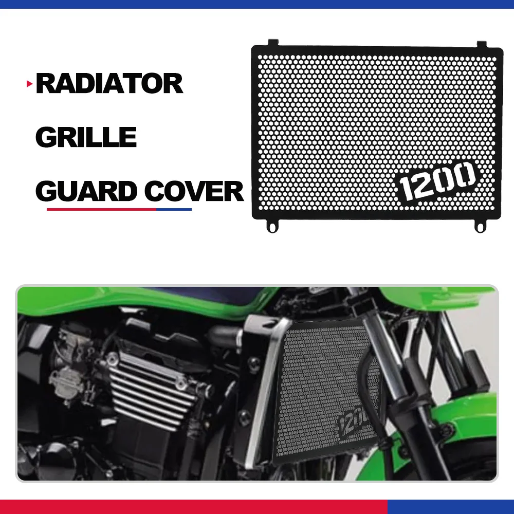 

For Kawasaki ZRX1200R 2001-2007 2008 ZRX1200S 2001-2002-2003-2004 Motorcycle Radiator Guard Grille Cooling Protection Cover