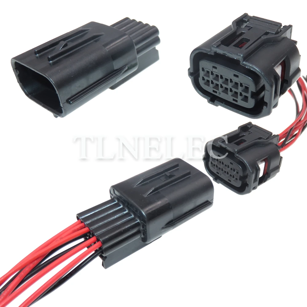 10 Pin Way Automobile Wire Cable Connector with Wires Car Reversing Radar Waterproof Sockets 90980-12380 6189-1134 6188-0696