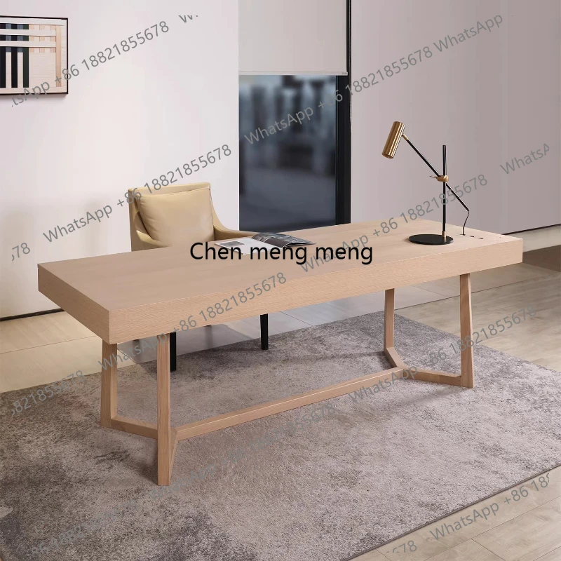 

Wooden Modern Office Desk Space Saving Minimalist Reception Office Desk Computer Shelves Escritorio Oficina Trendy Furniture