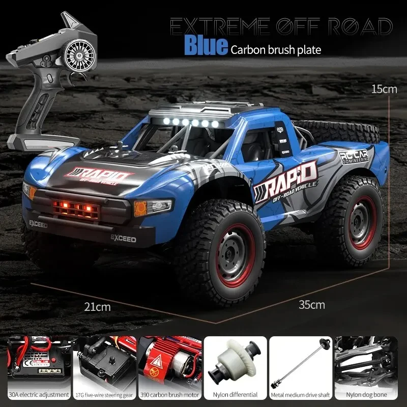 Q130 RC Car 1/14 70 KM/H 4WD Off-road Brushless Motor Remote Control Cars High Speed Drift Pickup Kids Toys Festival Gifts