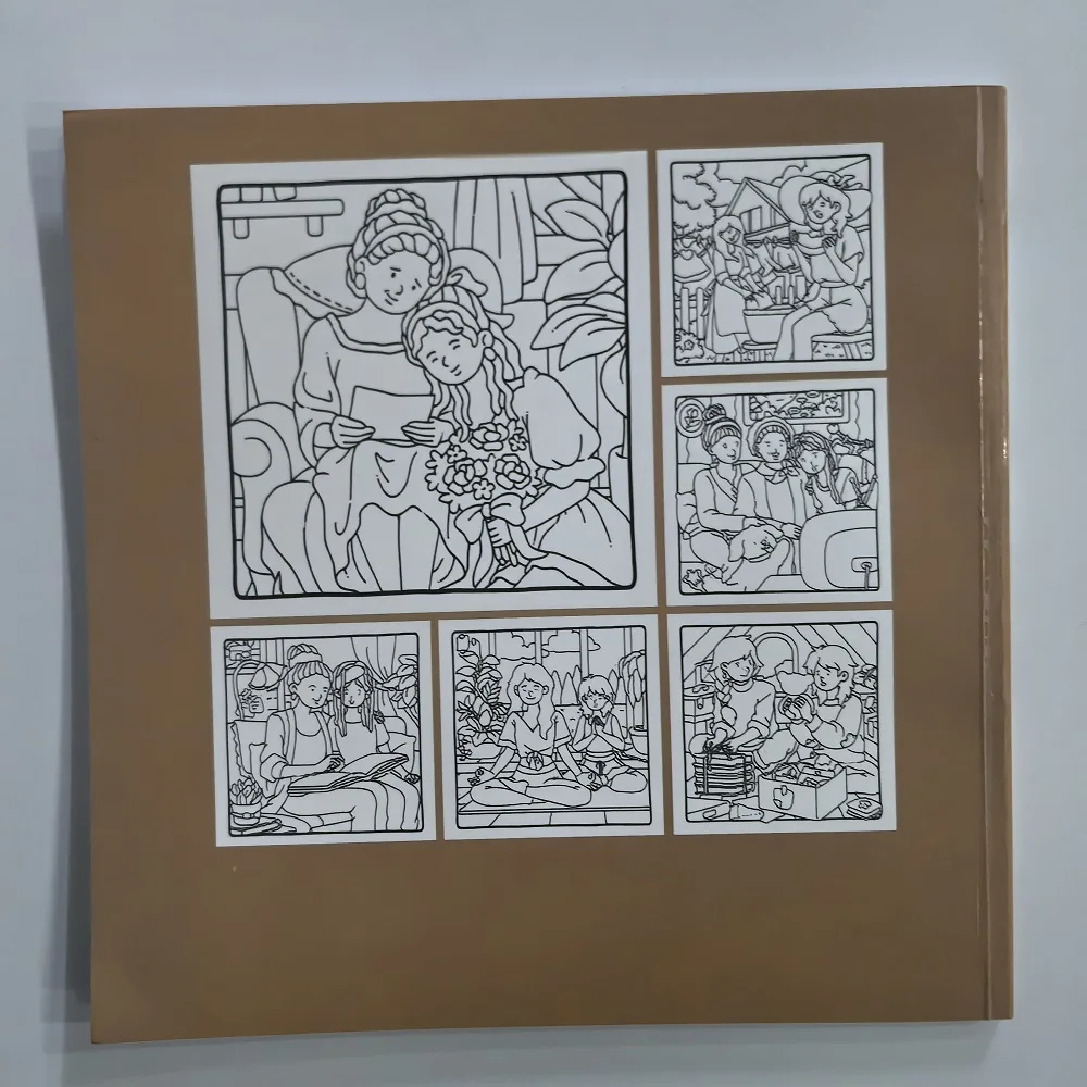 Dear Mom Cute & Comfy Coloring Book for Adults Cute Drawing Book Perfect Gift for Party and Birthday