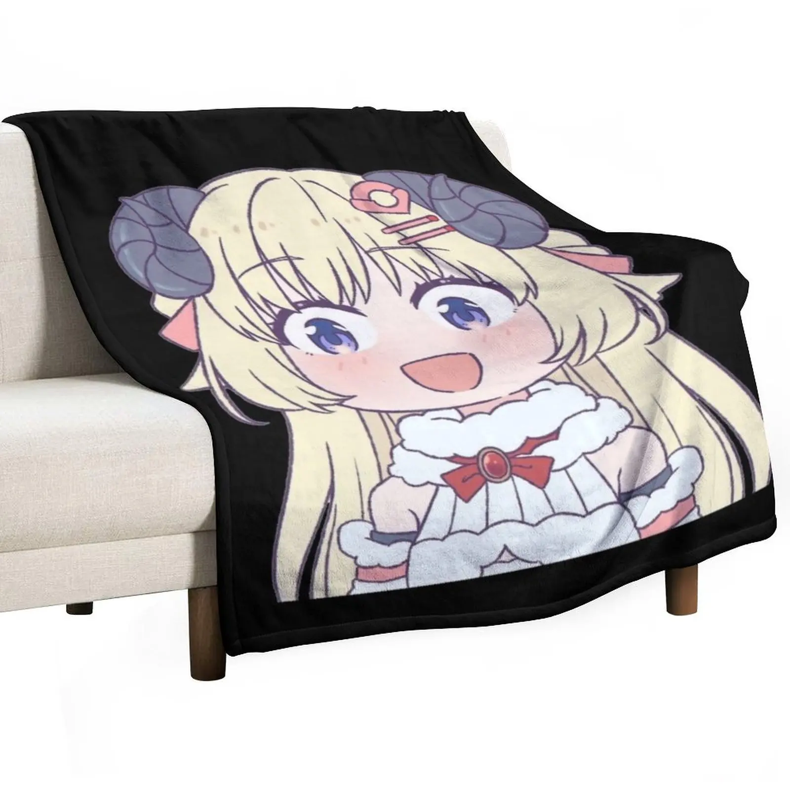 

Tsunomaki Watame Throw Blanket Soft Bedroom Blanket for Night Sleeping