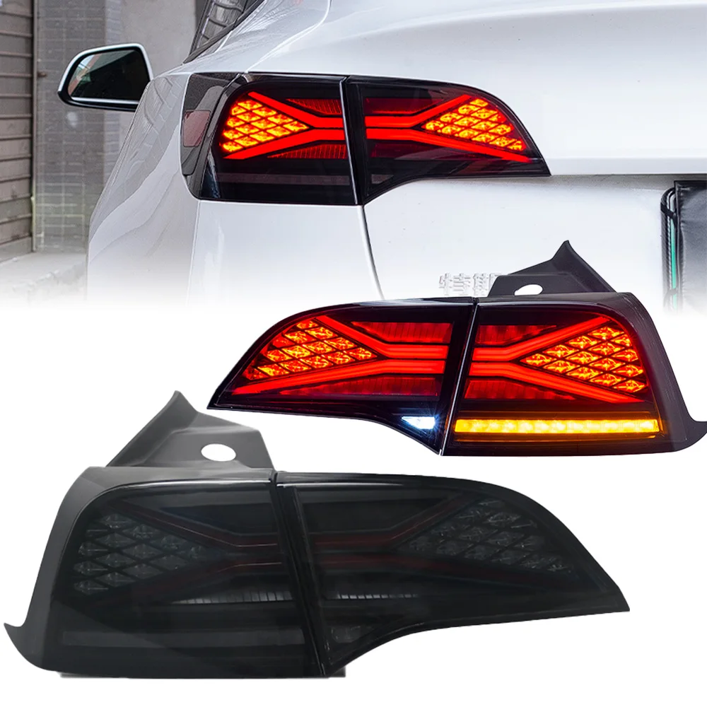 Tail Light For Tesla Model 3 2018-2022 автомобильные товары Rear Lamp Hella LED Lights Car Accessories Model Y Taillights