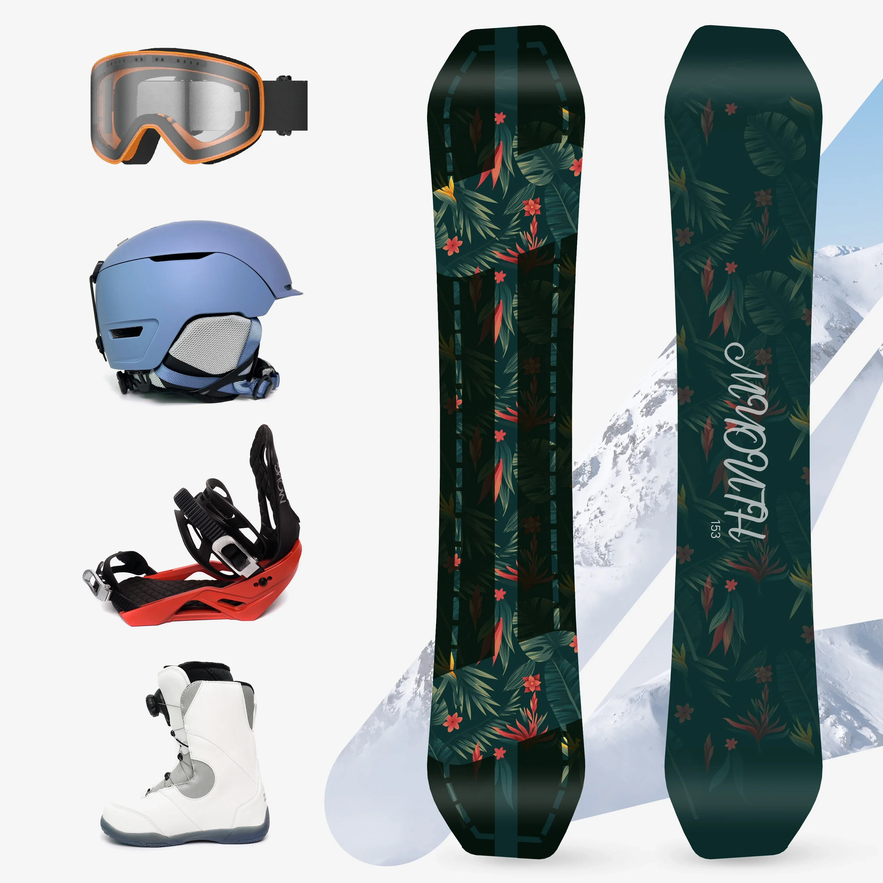 153 Freestyle Carton Strip Smooth Flow Park Snowboards