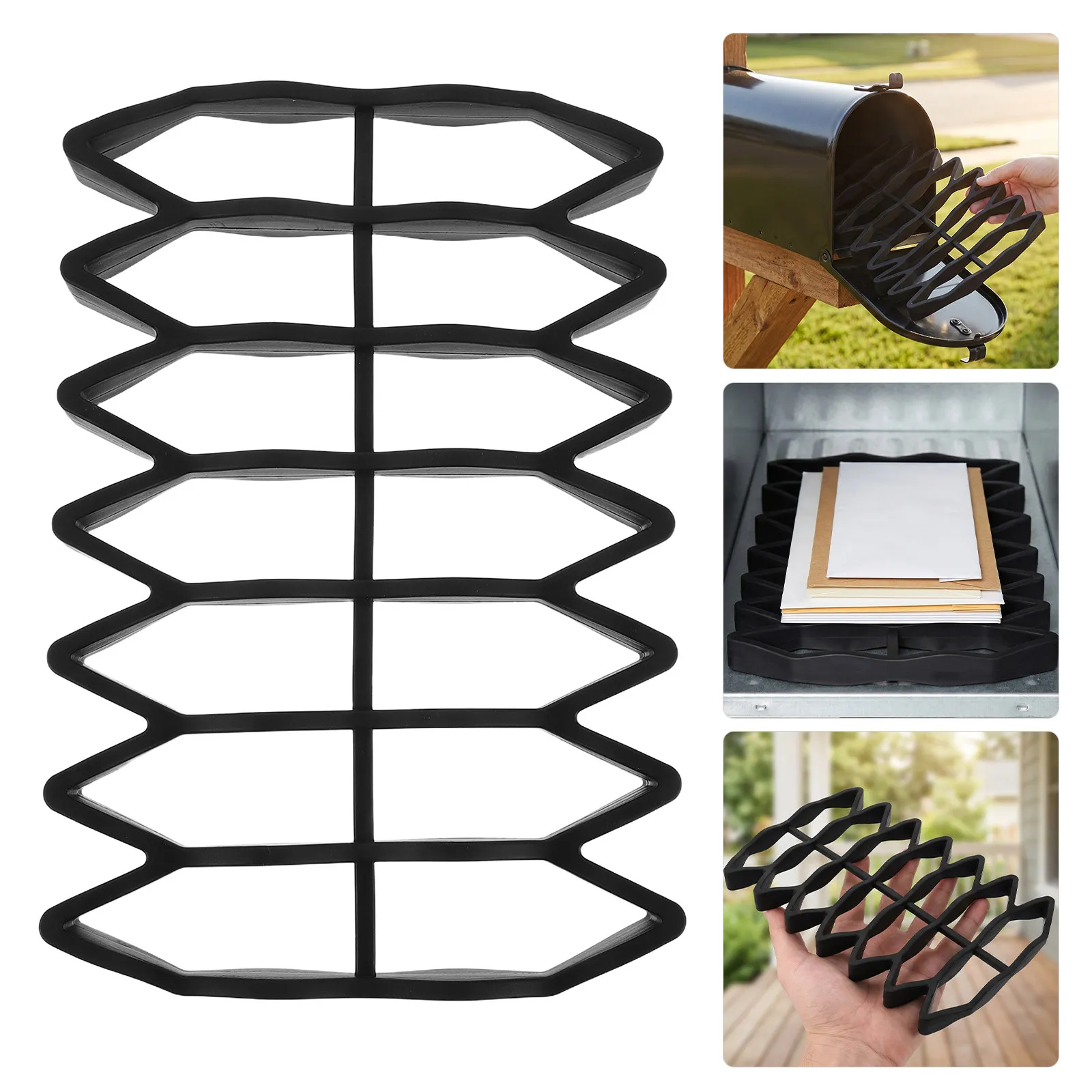 Mail Waterproof Base Silicone Mailbox Accessory Insert Expandable Tray Splash Bottom Liner Compartment Moisture Protector Trays