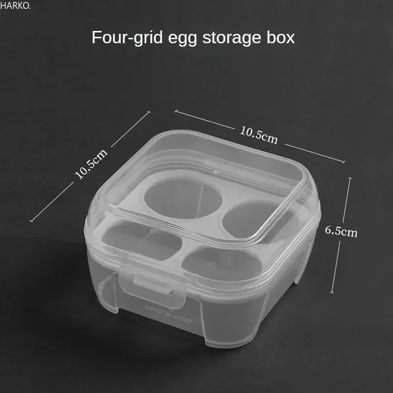 Egg Box 3/4/8 Grids Egg Holder Container for Outdoor Camping Picnic Eggs Box Case Anti-fall Egg Storage Boxes Kitchen Organizer