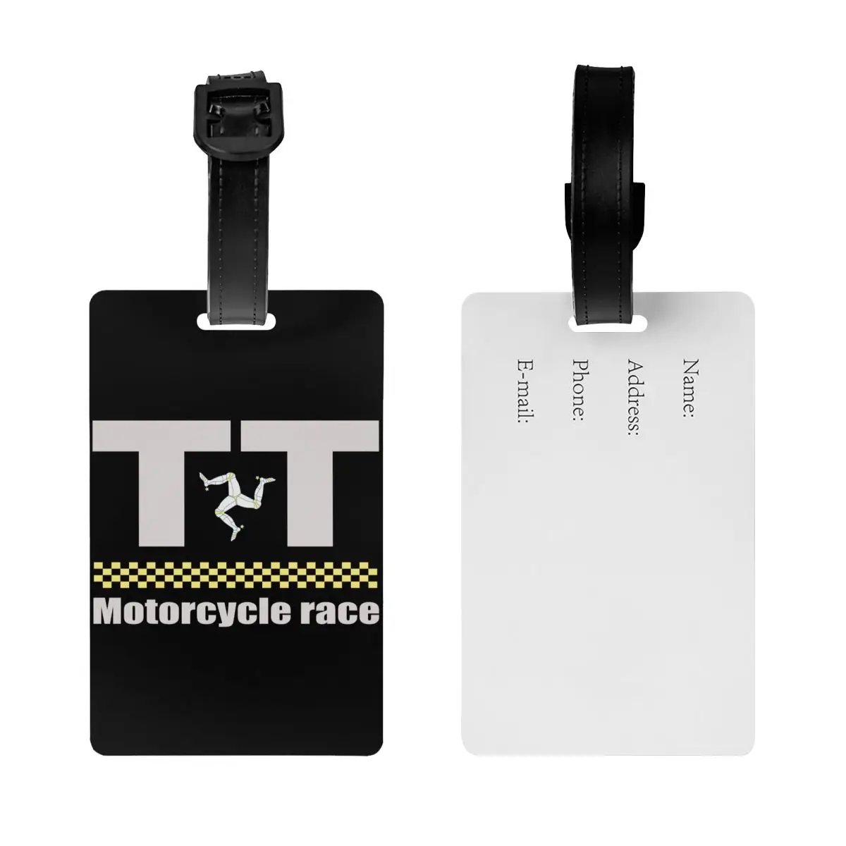 Personal Isle Of Man Flag Tag bagażowy ochrona prywatności motocykl TT wyścig etykietki na bagaż torba podróżna etykiety walizka