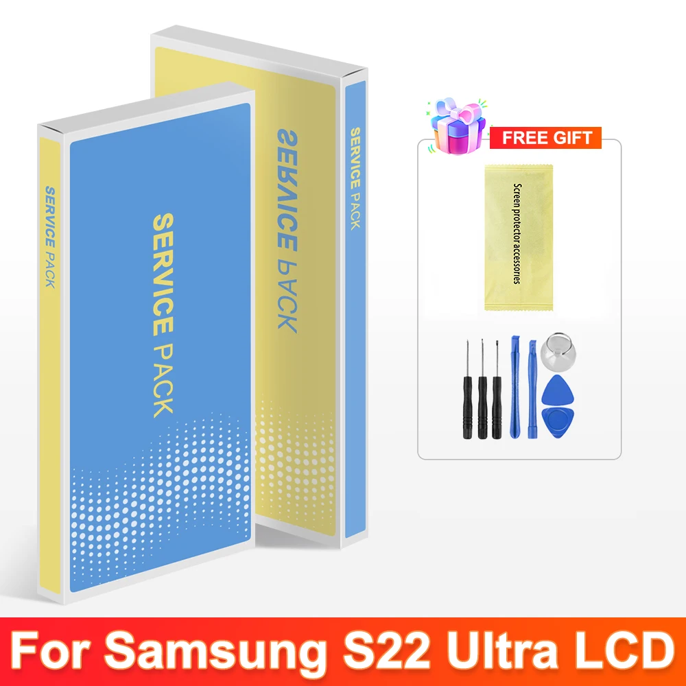 6.67\'\'S22 Ultra For Samsung For S22Ultra S908 S908B S908U S908W S908E LCD Display Touch Screen Digitizer Assembly Replacement