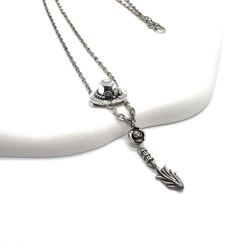 One Piece Roronoa Zoro Shusui cartoon metal necklace 2D couple pendant cos dress up accessories anime peripheral wholesale view 4