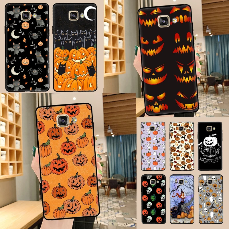 هالوين اليقطين الرعب غطاء لسامسونج غالاكسي J4 J6 زائد A6 A8 A9 J8 2018 A3 A5 J3 J5 J7 2016 2017 الهاتف