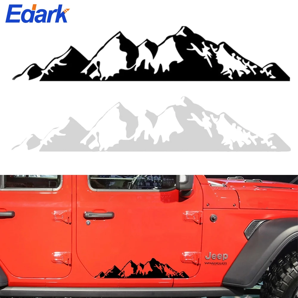 Car Stickers for Jeep Renegade Liberty Patriot Wrangler JK JL TJ YJ Trail Hawk Rubicon Vinyl Mountain Decals Accessories Product