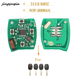 Chip a distanza ID46 313.8Mhz di Fob del circuito chiave dell'automobile di vibrazione di jingyuqin 4 bottoni N5F-S0084A per l'accordo di Honda