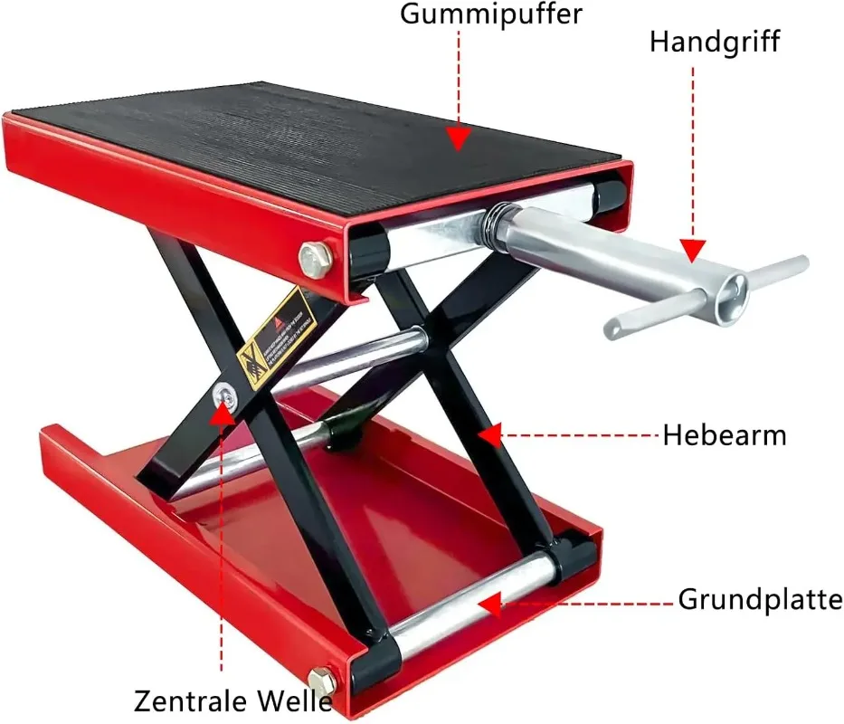 800-1500lbs Hydraulic Air Lift Table - Hot Sell Fixed Scissor Jack Motorcycle Car Jacks view 4