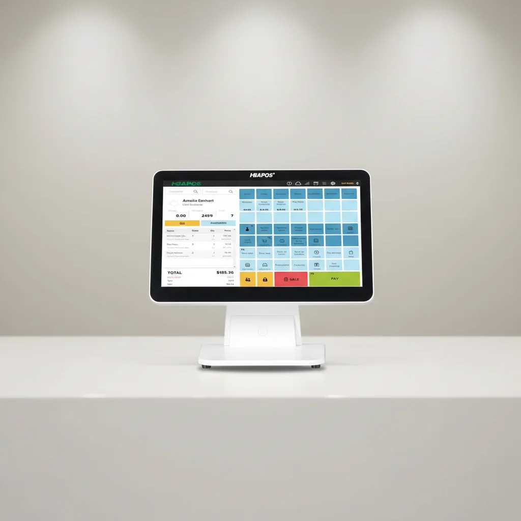 ATV&UTVHBA- GM10 Dual Screen Pos Machine  with Stand Cash Register All in One Pos System for Small Business.