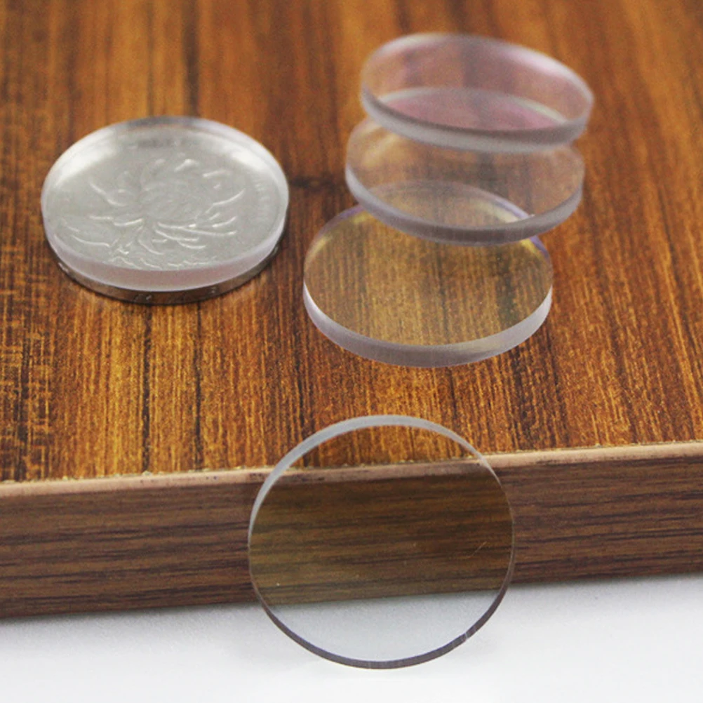 20pcs Transparent Anti-slip Pads 20mmx3mm 25mmx3mm Glass Bumpers Furniture Leg Protectors Desk Spacers Rubber Cushions Clear