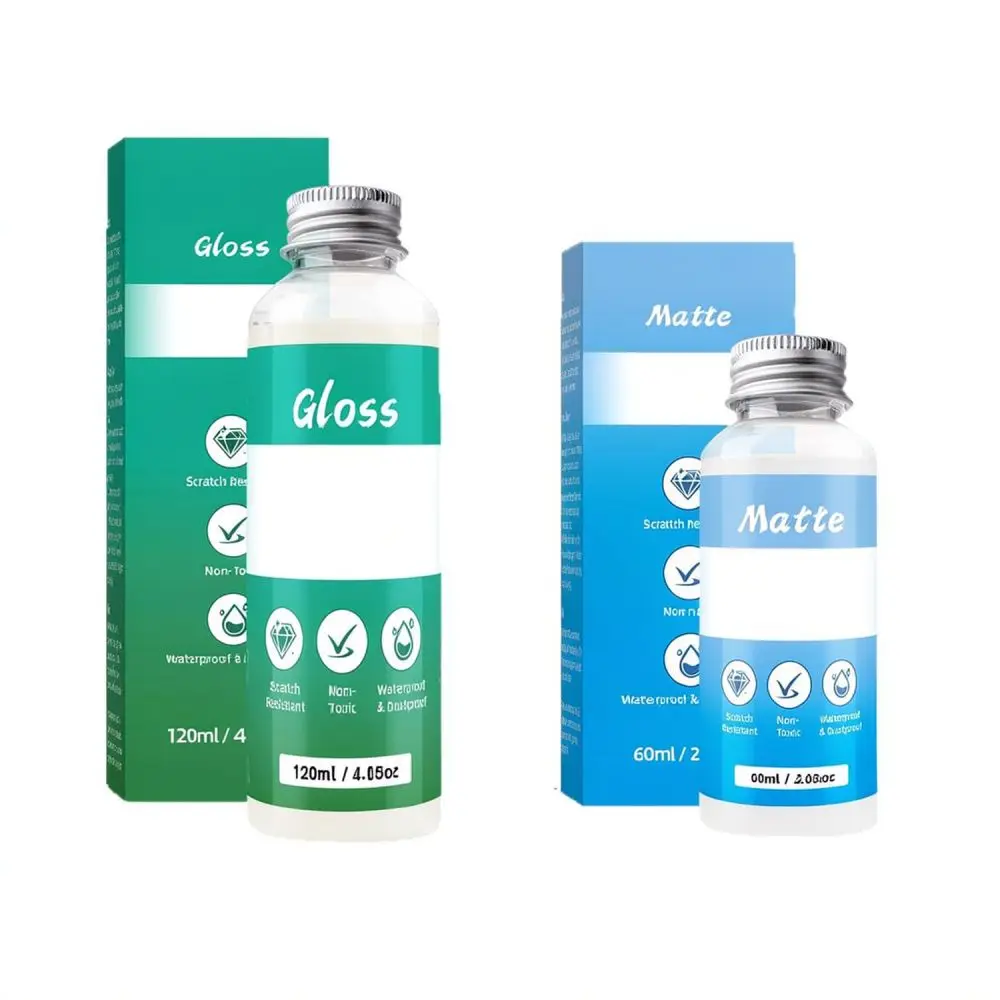 Water Based Clear Coating Varnish For Plaster Doll Fluid Bear Oil Painting Glossy Sealer Craft Diy Protective Finish Liquid