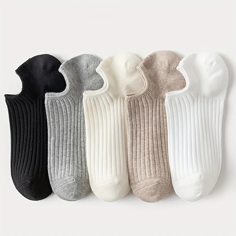 5/10 Pairs Ultra-Comfortable Low Cut Socks - Lightweight & Breathable, Unisex  Socks for Everyday Wear, Fashionable Footwear Lin