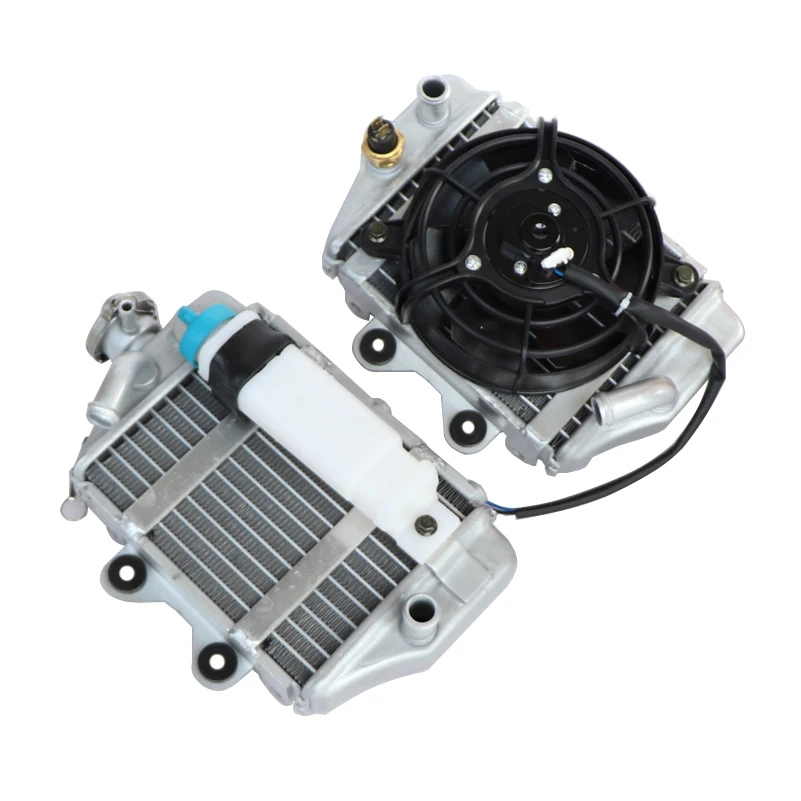 Motorcycle Water Tank Cooler Engine Radiator Assembly For Xmotos Apollo SHINERAY Zongshen Loncin Lifan 150cc 200cc 250cc Engine