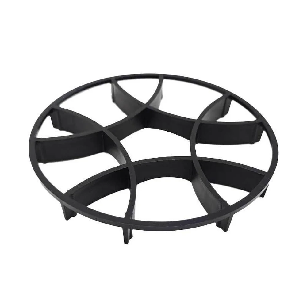 Plastic Flower Pot Stand Risers Black 12cm x 15mm for Elevated Placement Indoor Outdoor For Garden Plant Care Pads