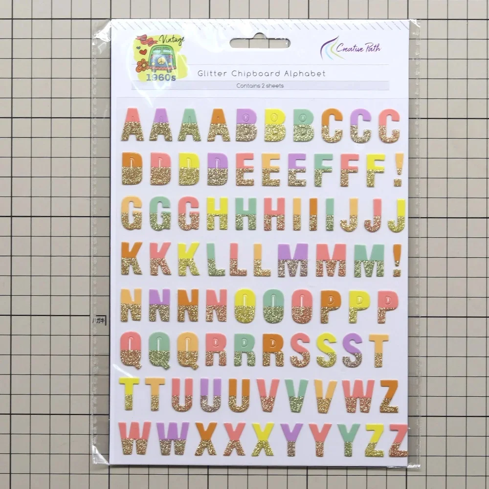 Creative Path Alphabet-Aufkleber mit englischen Buchstaben, selbstklebende goldene Scrapbooking-Deko-Aufkleber für die Kartenherstellung, Planer, Journaling – Detail 9