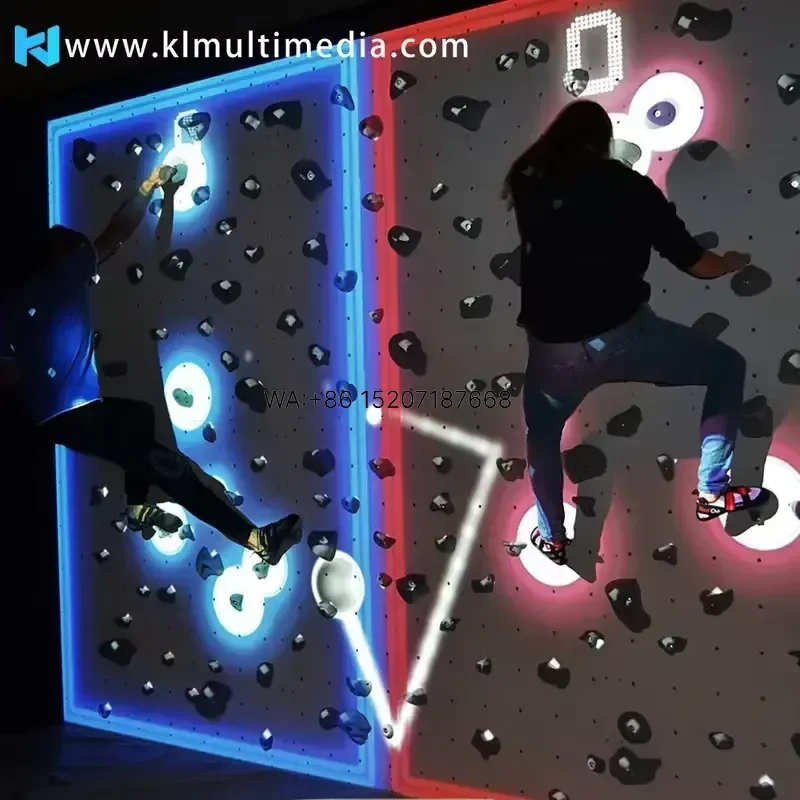 Wmwmnu Interactive Climbing Wall Game for Kids Indoor Projection Augmented Reality Rock System Compatible