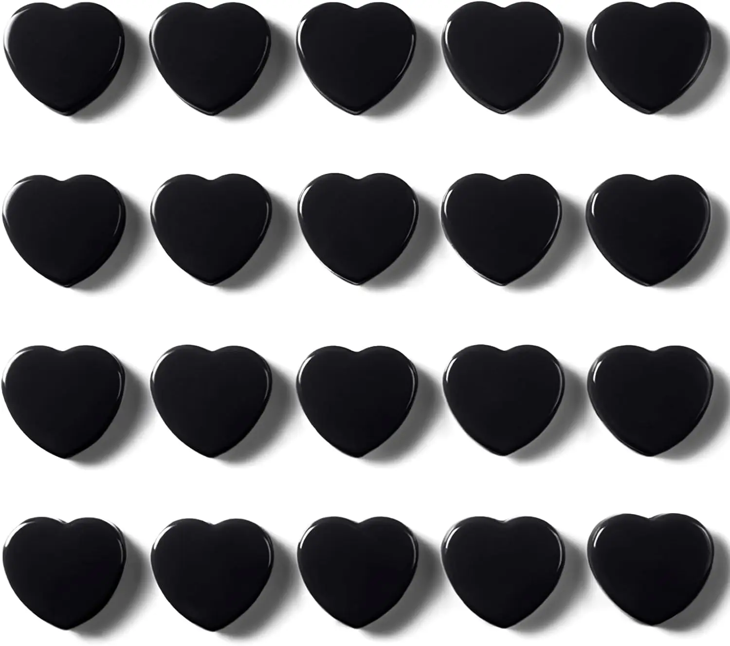 

Fridge Magnets - 20PCS Cute Refrigerator Magnets, Decorative Mini Strong Magnets for Whiteboard, Locker, Photo & Map - Black