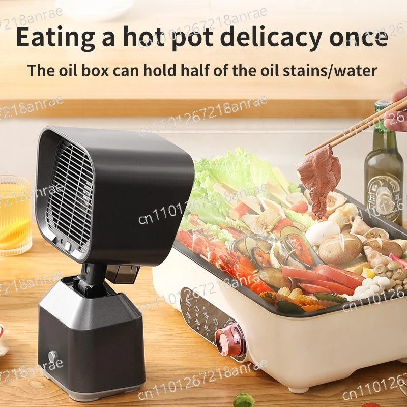 Small desktop range hood Portable range hood Household large suction