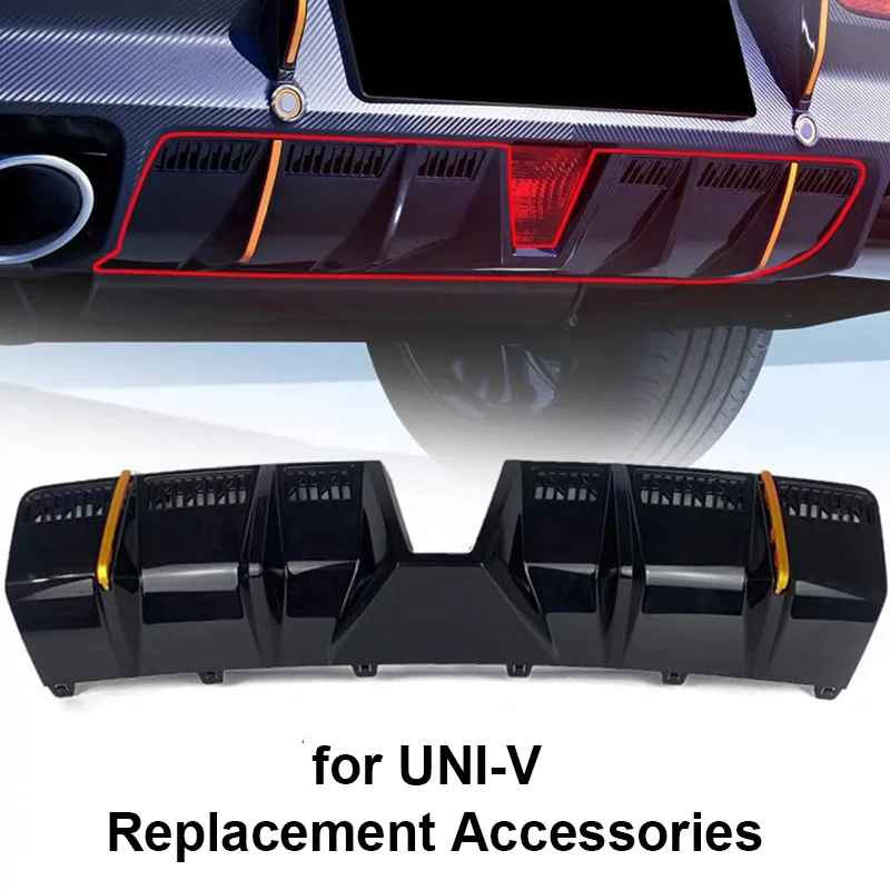 

1pc for Changan UNI-V 2.0T 2020-2022 Sports Rear Bumper Lower Guard Board Univ Rear Lip Edge Replacement Accessories