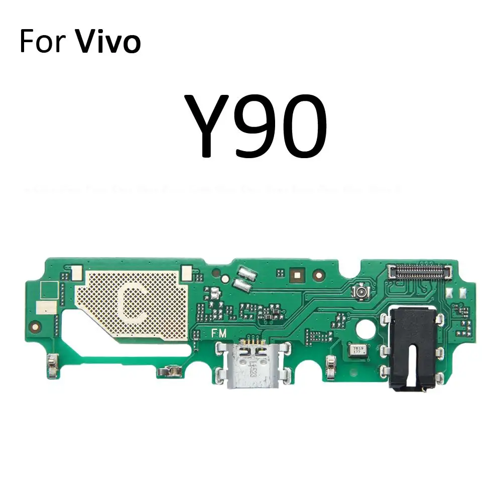 شحن ميناء موصل أجزاء اللوحة الكابلات المرنة مع ميكروفون ميكروفون ل Vivo Y90 Y91 Y91C Y91i Y93 Lite Y93s Y95 Y97 #2