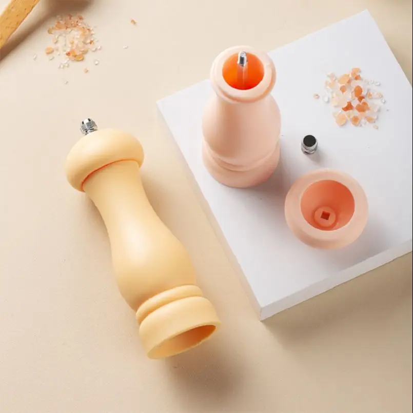 Colorful Plastic Spice Salt Pepper Grinder 6inch 15.5cm Manual Pepper Mill Multi-Purpose