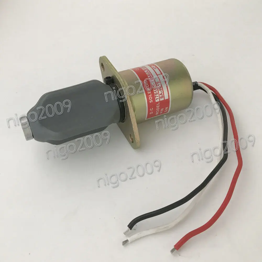 SA-4612-12 12V  Fuel Shutoff Stop Solenoid Valve 1751ES 12V for Kubota Engines