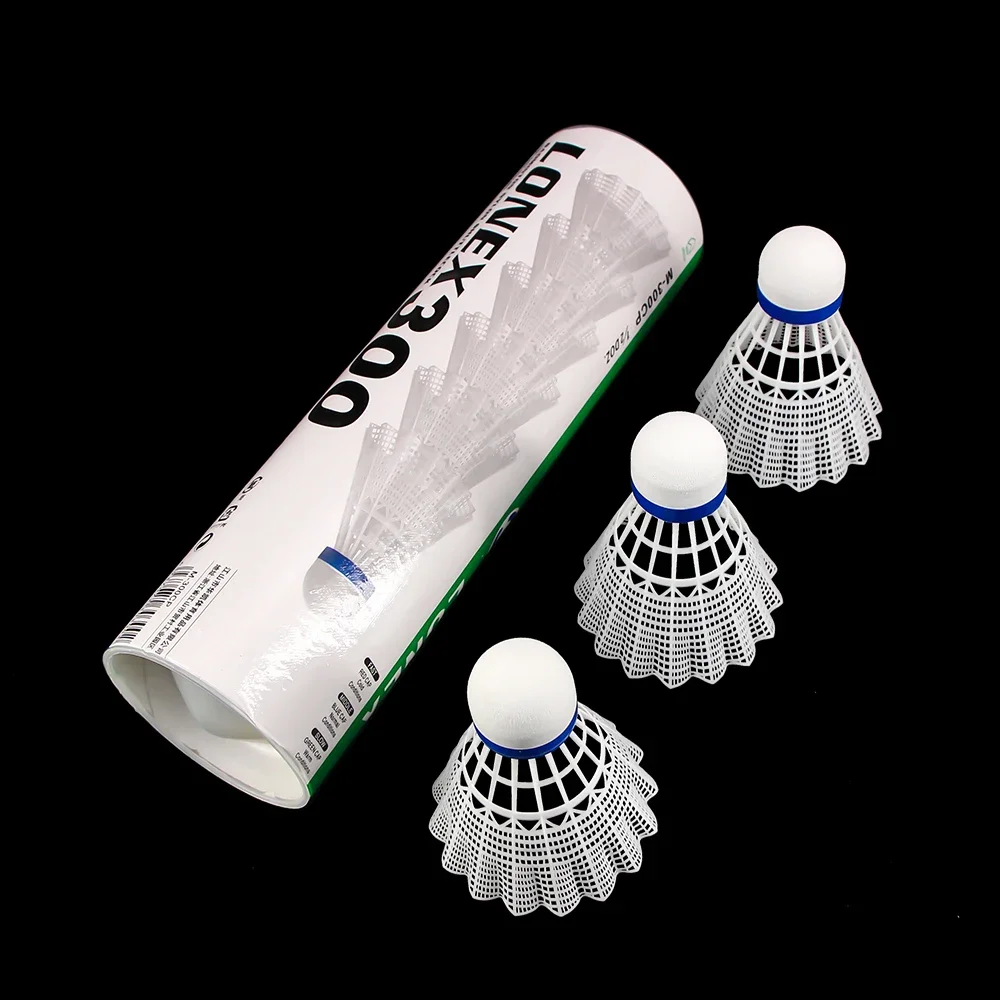 Nylon Badminton Balls Durable Light Training Ball Plastic Shuttle Cork Fonmed Head Outdoor Sports Badminton Accessories 6pcs