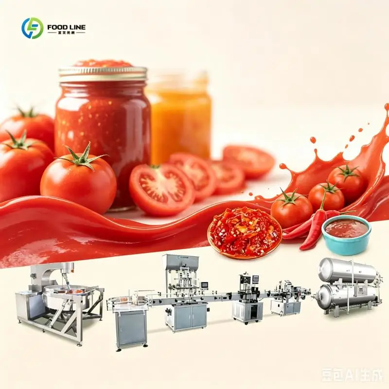 Sauce Manufacturing Companies Tomato Sauce Processing Machine Sauce Mixing Machine FL Customized