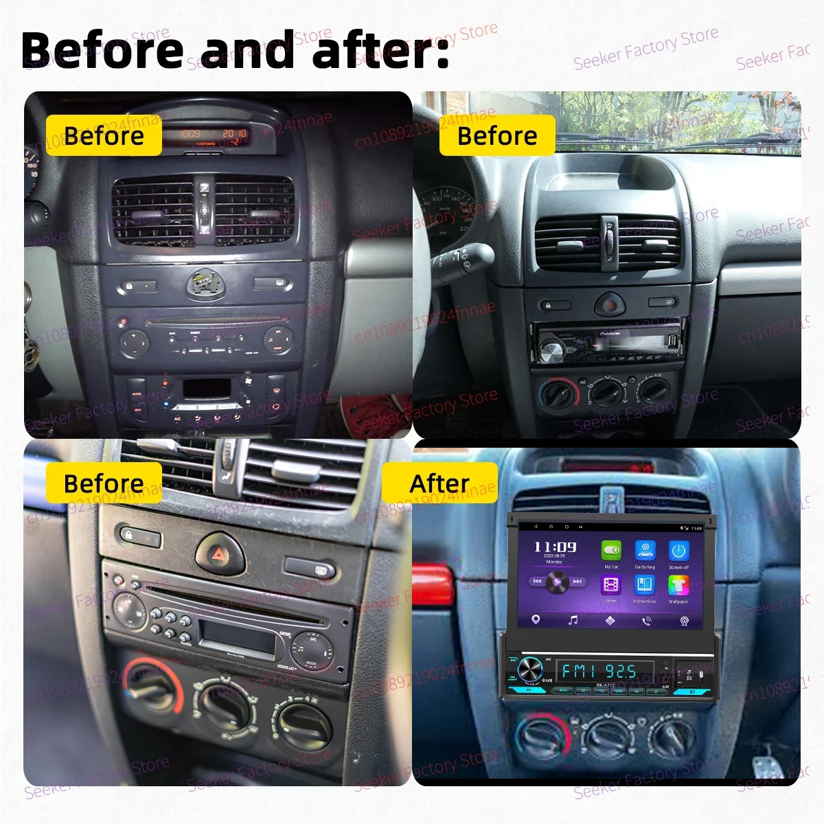 Android Car Multimedia 1 Din Radio 7