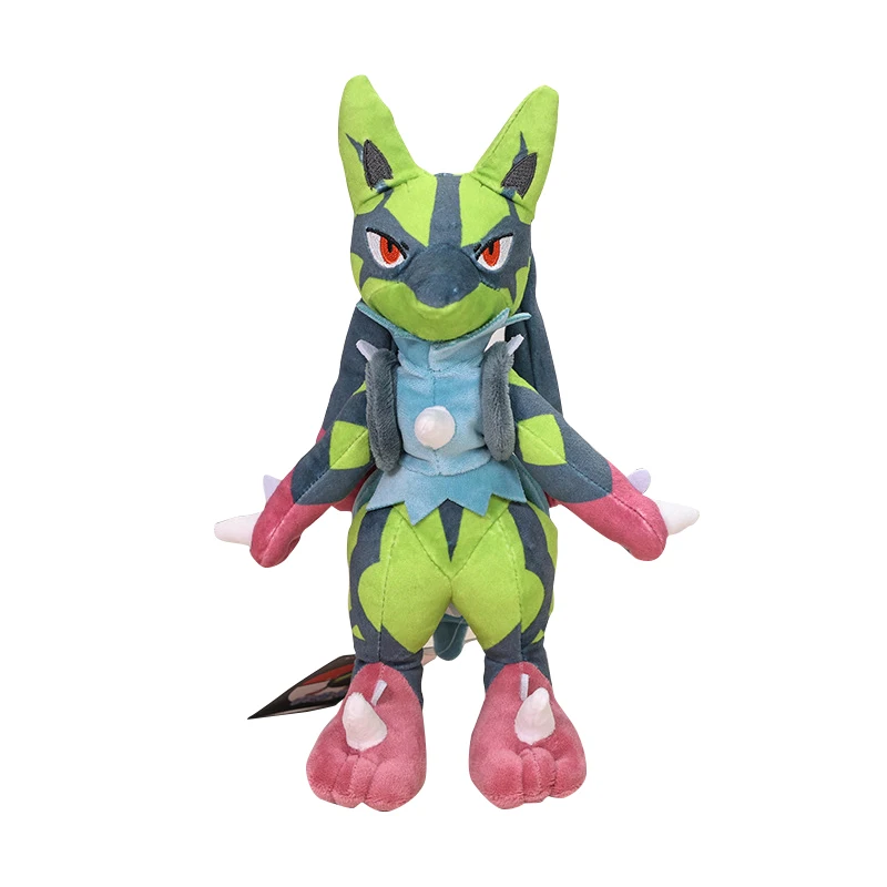 

27cm Heterochromatic Lucario Pokemon Plush Toys Anime Doll Cartoon Pokémon Plushie Kawaii Stuffed Gift for Kids Birthday Xmas