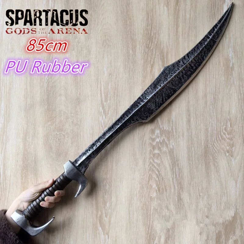 Gladiator Sword Sparta Warrior Shield 1:1 cosplay Big Sword Movie Role Playing Sword Model Safety PU Gift Toy Home Decor
