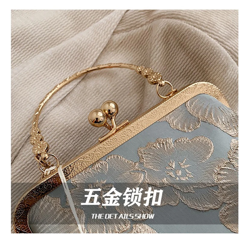 Chinese Style Ladies Shoulder Bag Coin Purse Embroidery Luxury Bags for Women Trend 2024 Women\'s Handbag Bag for Phone Summer