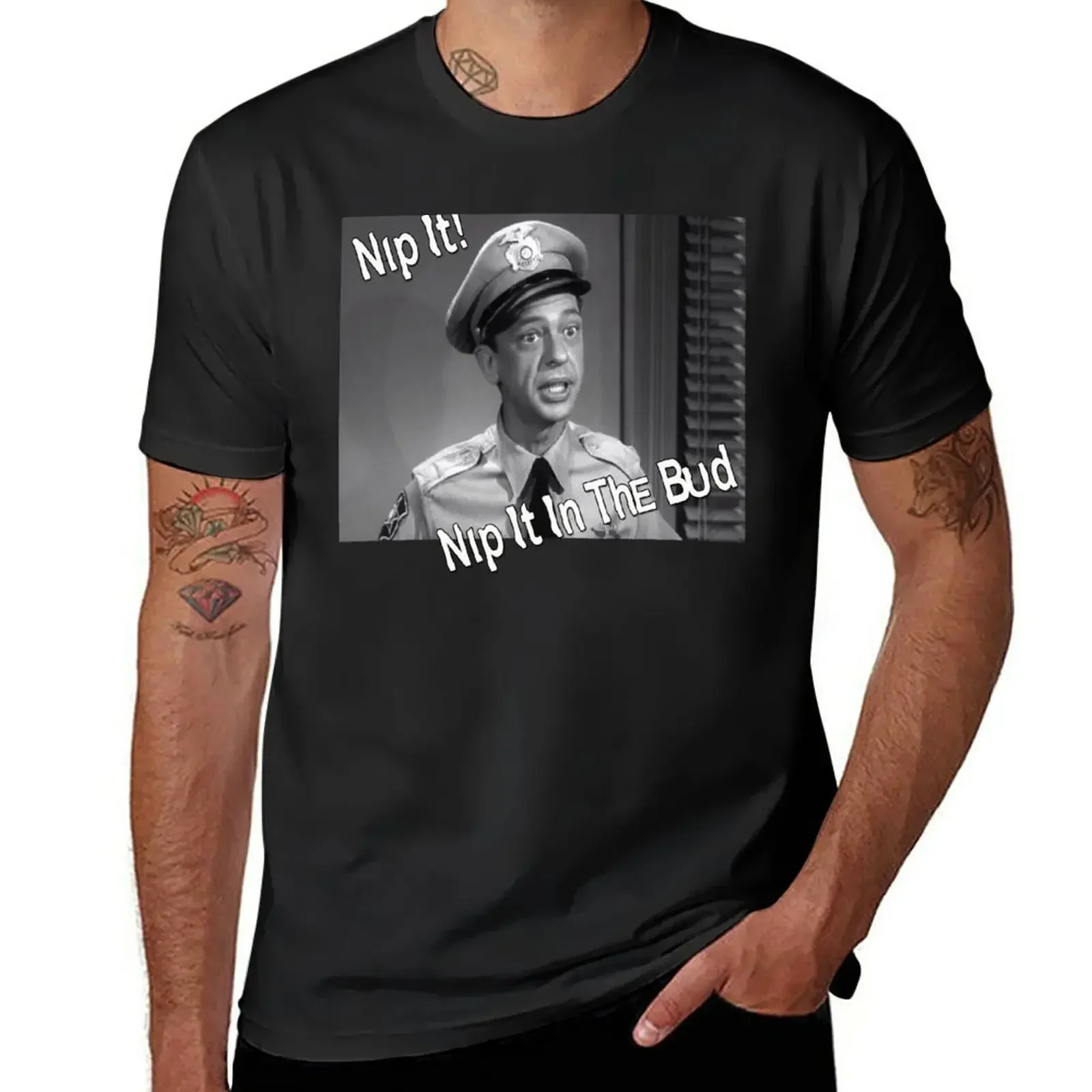 Barney Fife, Nip It T-Shirt anime figures summer top animal prinfor boys mens t shirt graphic