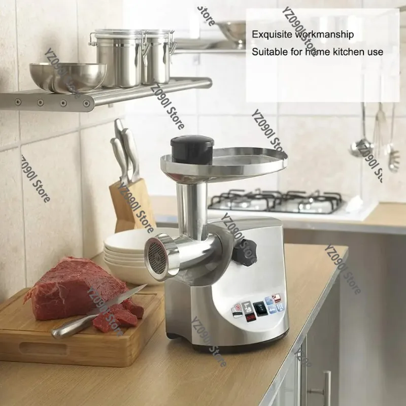 3000W Mini Electric Meat Grinder, Aluminum Housing Sausage Mincer with Reverse Function for Home Use