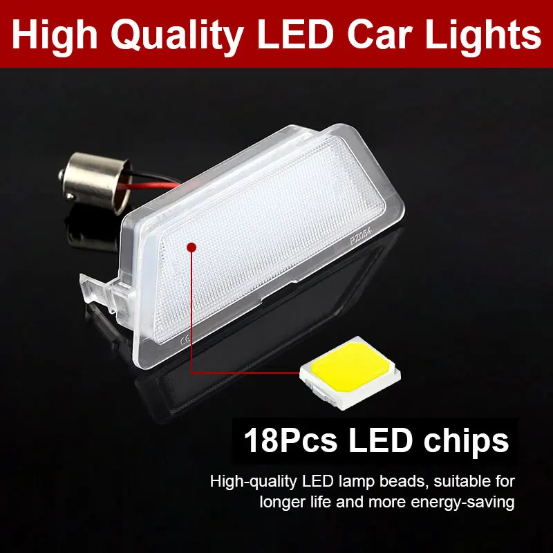 1Pcs 18SMD LED License Number Plate Light For Opel Astra G MK4 Hatch Saloon 1998 1999 2000 2001 2002 2003 2004 Car Accessories