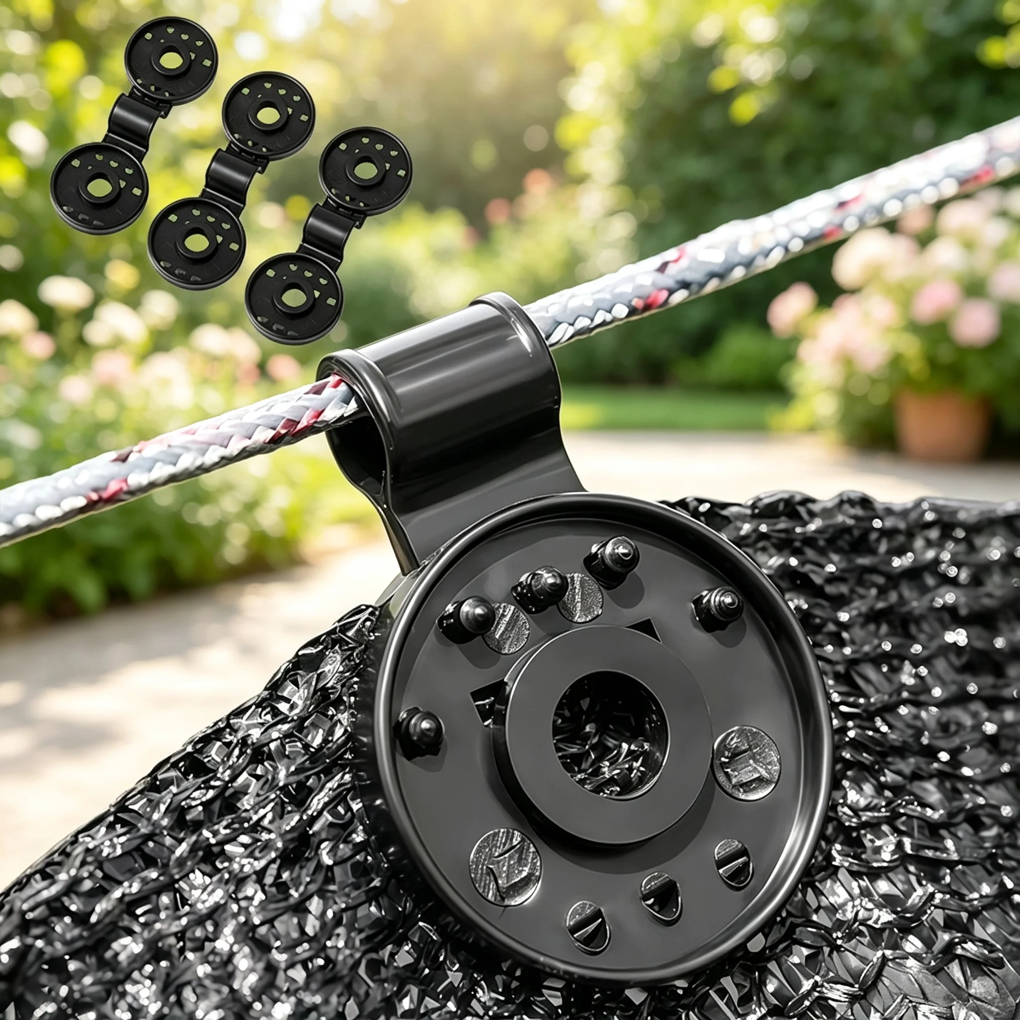 20/50/100Pcs Shade Cloth Clip Shade Fabric Clamps Grommets for Net Mesh Cover Sunblock Fabric in Garden Backyard Greenhouse