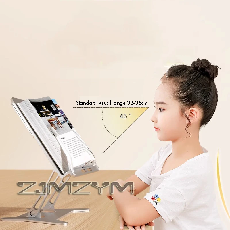 Foldable Lifting Reading Stand with Sturdy Metal Bookshelf Perfect for Reading Books And Documents