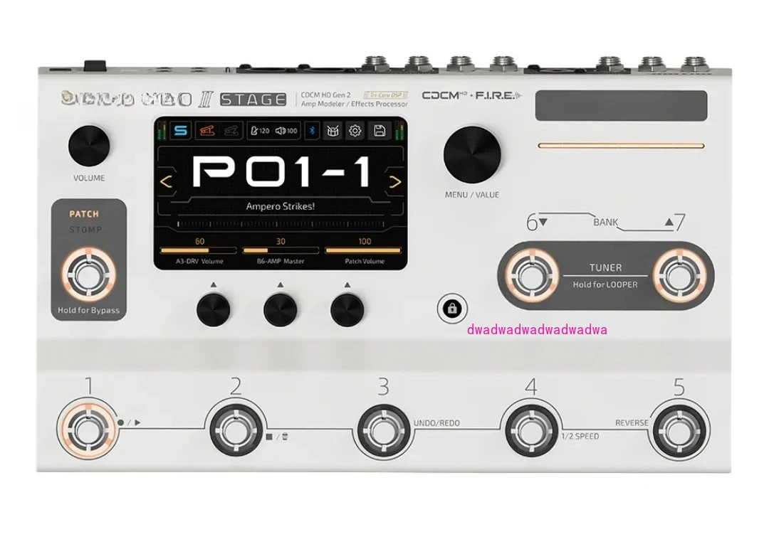 

2 Stage Type Amp Modeler / Effects Processor, Iconic Tri-core DSP Platform