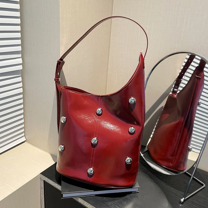 حقيبة يد عصرية لربيع 2025 للنساء، حقيبة كتف كروس من الجلد الطبيعي متعددة الاتجاهات، محفظة أنيقة ذات سعة كبيرة #2