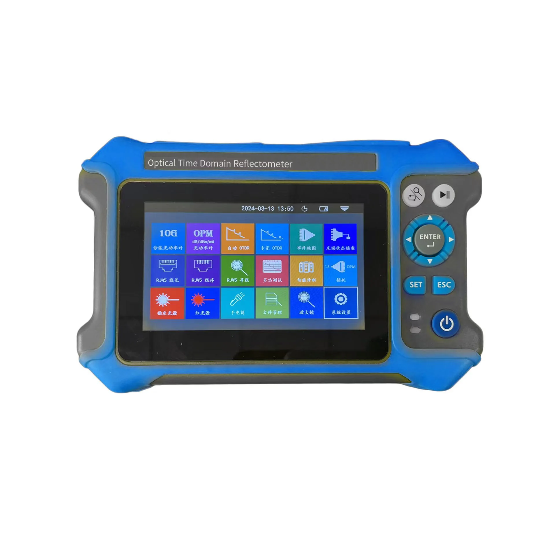 

JW3302K 1550nm Wavelength OTDR 16-IN-1 OPM Optical Time Domain Reflectometer Support 1270/1310/1490/1577nm Online Test